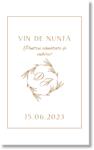 Personal Etichetă sticlă - Golden Exquisite Selectați cantitatea: 31 buc - 60 buc