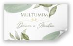 Personal Autocolant pentru mărturii - Green & Gold Selectați cantitatea: 41 buc și mai multe