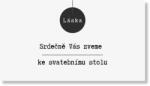 Personal Card invitație masa festivă - Minimalism Iubire Selectați cantitatea: 1 buc - 10 buc