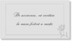 Personal Card invitație masa festivă - Elegant Selectați cantitatea: 11 buc - 30 buc
