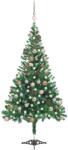  Brad de crăciun pre-iluminat cu globuri, 180 cm, 564 de ramuri (3077575)
