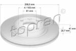 TOPRAN Disc frana RENAULT MEGANE I Classic (LA0/1) (1996 - 2006) TOPRAN 700 180