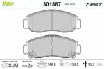 VALEO set placute frana, frana disc VALEO ESSENTIAL 301887 (301887)