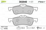 VALEO set placute frana, frana disc VALEO ESSENTIAL 302040 (302040)