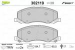 VALEO set placute frana, frana disc VALEO ESSENTIAL 302119 (302119)