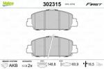 VALEO set placute frana, frana disc VALEO ESSENTIAL 302315 (302315)