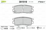 VALEO set placute frana, frana disc VALEO ESSENTIAL 301519 (301519)