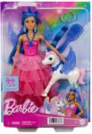 Mattel Papusa printesa Barbie cu unicorn, HRR16 Papusa Barbie
