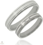 Újvilág Kollekció Ezüst női karikagyűrű 58-as méret - T419/N/58-DBR