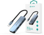 DEVIA Leopard Series 4 in 1 USB Type-C - 2xUSB/PD/HDMI elosztó/adapter - (Updated) - szürke - nextelshop