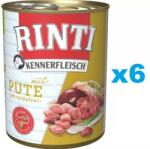 RINTI Kennerfleisch Turkey curcan 6x800 g hrana caini