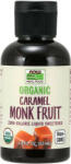NOW Organikus Monk Fruit Édesítőszer - Organic Liquid Monk Fruit (53 ml, Karamell)