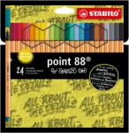 STABILO Point 88 Snooze One Wallet tűfilc, 0, 4 mm, 24 szín / készlet (SW8824106)