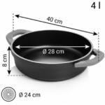 Tescoma SmartCLICK Mély serpenyő ø 28 cm, kétfülű