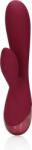 Loveline Vibrator Iepuras Loveline, 10 Moduri Vibratii, Silicon, USB, Visiniu, 20 cm Vibrator