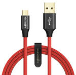 BlitzWolf Cablu micro USB AmpCore Turbo BlitzWolf BW-MC8 1, 8 m, roșu