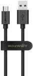 BlitzWolf Cablu pentru incarcare si transfer de date BlitzWolf BW-CB7, USB/Micro-USB, Quick Charge 3.0, 2.4A, 1m, Negru