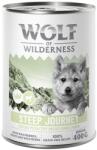 Wolf of Wilderness 24x400g Wolf of Wilderness Junior Steep Journey nedves kutyatáp 20+4 ingyen