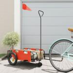 vidaXL narancssárga oxford szövet és vas kerékpár-utánfutó (94180) - vidaxl