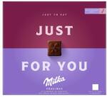 Milka Just for You magas kakaótartalmú tejcsokoládé praliné kakaós krémtöltelékkel 110 g - innotechshop