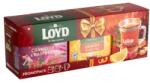 LOYD piramis tea box áfonya-fekete tea kivitelben pohárral 80g