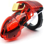 X Fun Bdsm Електро клетка за пенис "black jack red" 7 см