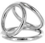 X Fun Троен метален пенис ринг "triple metal helix