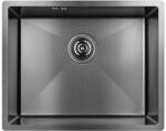 Laveo SAM_510P - LAVEO MARMARA egymedencés rozsdamentes mosogató bűzelzáróval 540X440 grafit (SAM_510P)