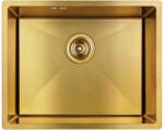 Laveo SAM_G10P - LAVEO MARMARA egymedencés rozsdamentes mosogató bűzelzáróval 540X440 arany (SAM_G10P)