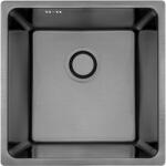Laveo SLA_510P - LAVEO ADEN egymedencés rozsdamentes mosogató bűzelzáróval 440X440 grafit (SLA_510P)
