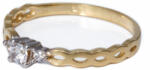 Ékszershop Köves-végtelen jeles bicolor arany eljegyzési gyűrű (1251094)