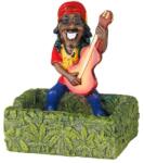  Gitározó rasta figurás polirezin és kerámia hamutartó (A-401052)