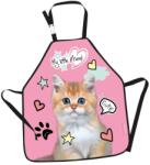 St. Majewski My Little Friend cicás festőköpeny - Pink Cat