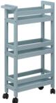 5five Simple Smart Raft universal Vaduz, MDF, albastru deschis, cu roti, 40 x 15 x H 75 cm Raft