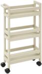 5five Simple Smart Raft universal Vaduz, MDF, crem, cu roti, 40 x 15 x H 75 cm Raft
