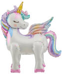 PartyPal Álló lufi, 24 inch 60 cm Unikornis, csak levegővel tölthető (LUFI165402)