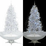 vidaXL Fehér havazó karácsonyfa ernyő alakú talppal 190 cm (284338)