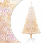 vidaXL Fehér PVC műkarácsonyfa irizáló csúcsokkal 150 cm (344634)
