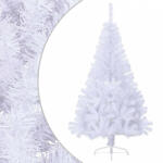 vidaXL Fehér PVC fél műkarácsonyfa állvánnyal 120 cm (328417)