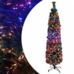 vidaXL Száloptikás vékony műkarácsonyfa talppal 120 cm (328443)
