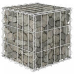 vidaXL Kocka alakú acélhuzal gabion magaságyás 30 x 30 x 30 cm (145648) - sabrukkertje