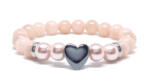 ZAFIR webshop Mashan Jáde, Shell Pearl (rózsaszín) ásvány karkötő
