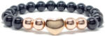 ZAFIR webshop Ónix, Rosegold Hematit ásvány karkötő