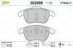 VALEO set placute frana, frana disc VALEO ESSENTIAL 302099 (302099)