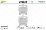 VALEO set placute frana, frana disc VALEO ESSENTIAL 302028 (302028)