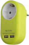 Avide 1 Plug + 2 USB (EPAG 1EE 2USB L)