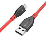 BlitzWolf Cablu pentru incarcare si transfer de date BlitzWolf BW-MF11, USB/Lightning, certificare MFi, 2.4A, 30cm, Rosu