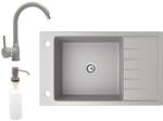 NERO Grande + High-arc Faucet + dispenser grey