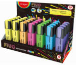 Keyroad Szövegkiemelő vágott hegyű, lapos test, 28 db/display, Keyroad Fluo neon színek (KR972171) - iroszer24