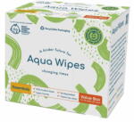 Aqua Wipes 100%-ban lebomló törlőkendő, 99% víz 12x56db
